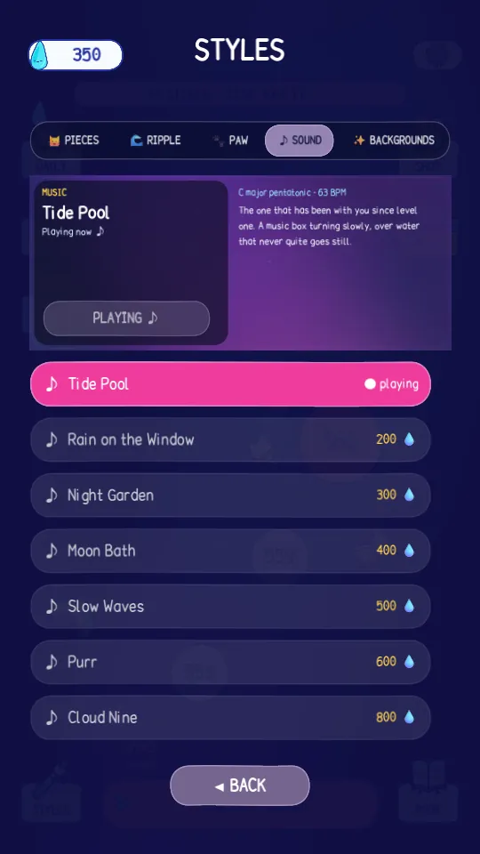 9Cat Ripple Snap music shelf: ten quiet tracks to rest to, bought with drops
