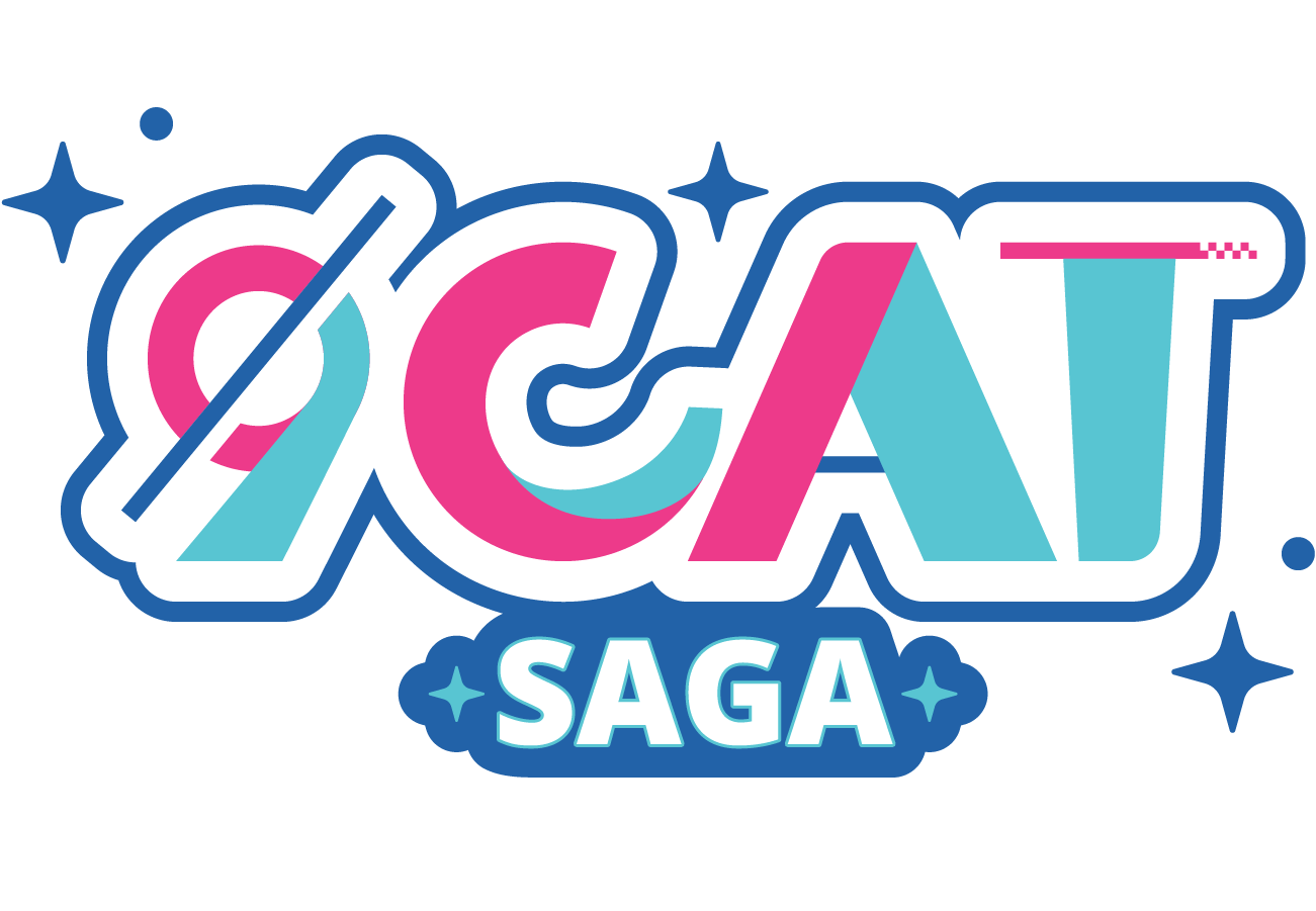 9Cat Saga logo, english