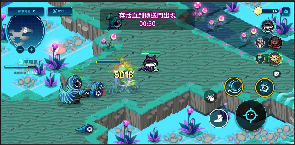 Out on a map: survive until the portal appears